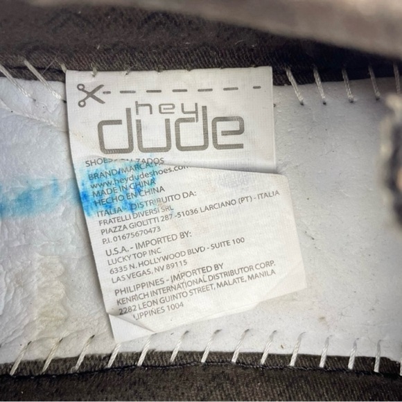 Hey Dude Wally Eco Linen Dark Brown Slip On Casual Moc Chukka Canvas Shoes - Picture 12 of 13